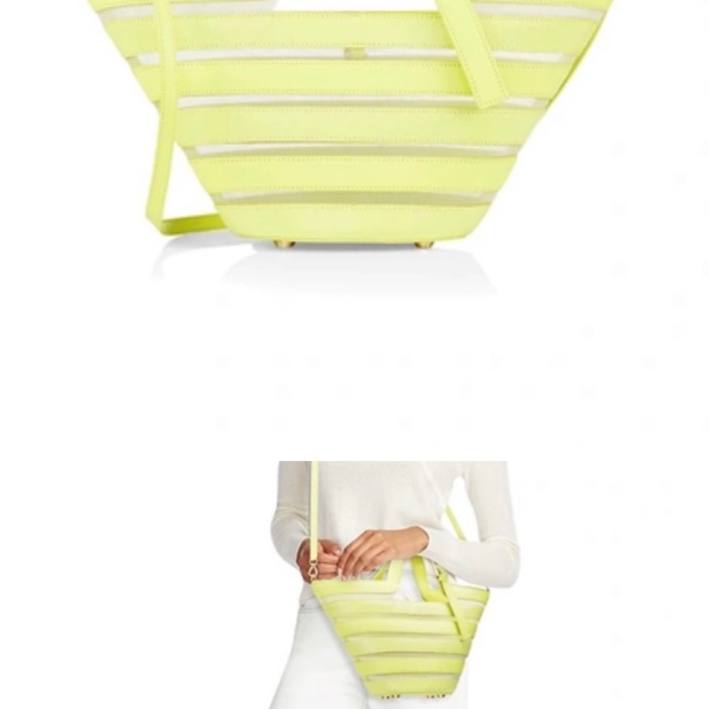 Cult Gaia Mini Lazlo leather Green Tote